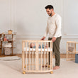 BusyKids MIRACLE rostoucí dětská postýlka 7 v 1 s matrací