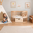 BusyKids MIRACLE rostoucí dětská postýlka 7 v 1 s matrací