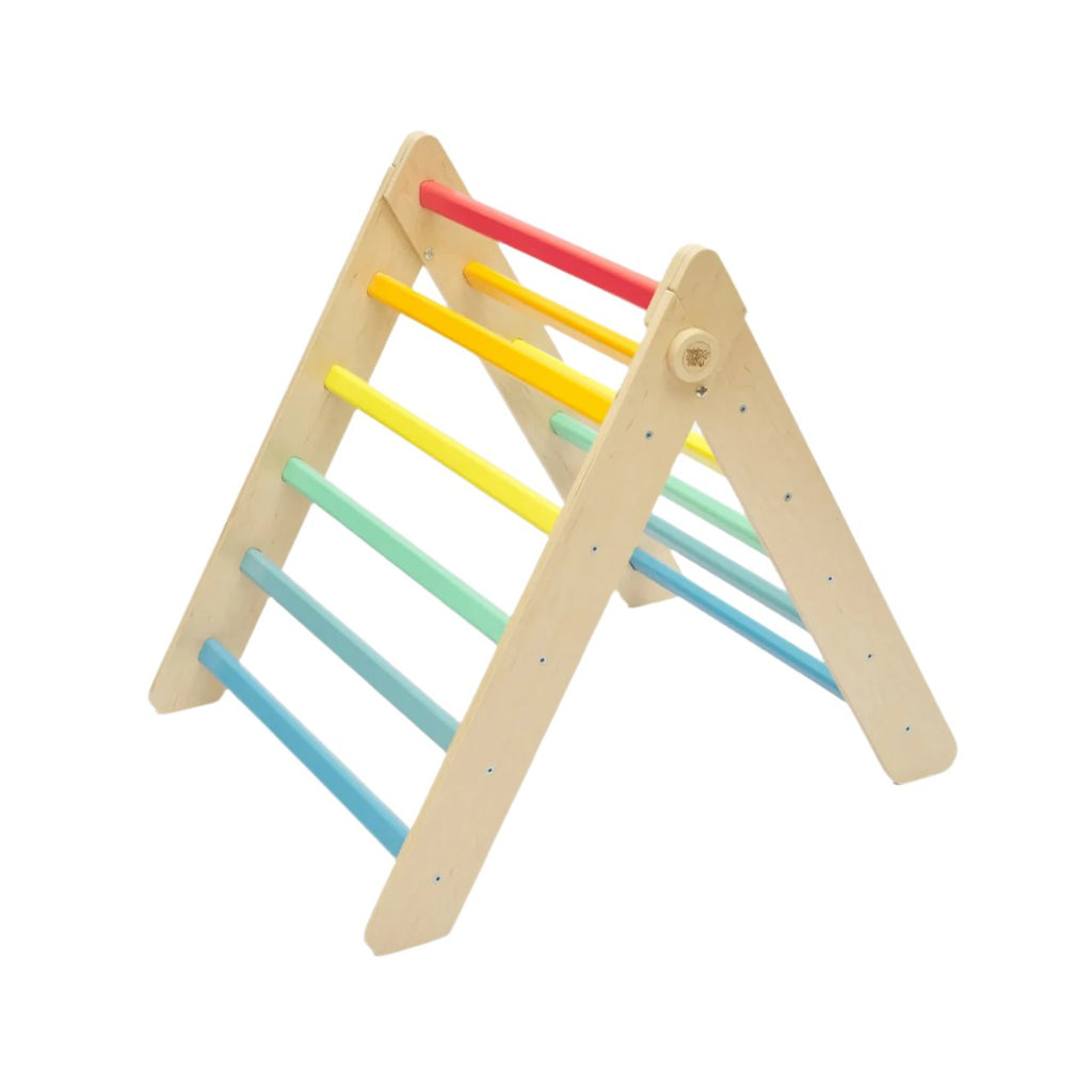 Triangle de motricité Pikler – couleurs arc-en-ciel - Busy-kids.fr