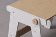 Sada – rostoucí stůl a židle pro malé děti – bílá