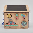 Dřevěný activity board MINI domeček BusyKids