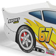 Dětská postel CARS s grafikou – 140 × 70 cm