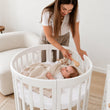 BusyKids MIRACLE rostoucí dětská postýlka 7 v 1 s matrací