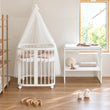 BusyKids MIRACLE rostoucí dětská postýlka 7 v 1 s matrací